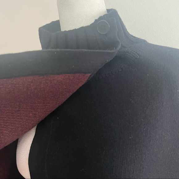 THEORY Palomina Plumose Knit Poncho Sweater - Picture 8 of 9